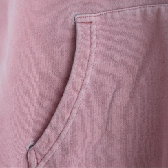 Pink Obey Hoodie – Size L, Worn-In Style, Distressed with Missing Drawstring - Picture 3 of 6